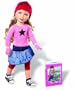 Karito Kids Zoe From Nyc, USA World Collection Doll/Book Starter Set