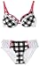 Apparel : Dollhouse Women's Check Print Underwire With Matching Boyshort