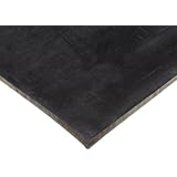 Neoprene Sheet, 60A Durometer, Smooth Finish, No Backing, Black, Inch