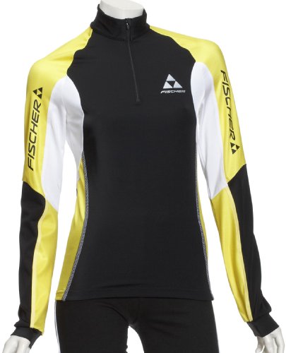 Fischer Damen Jacke XC Racing Shirt Challenger, schwarz/gelb/weiss, XL / 42, G34407 Preisvergleich