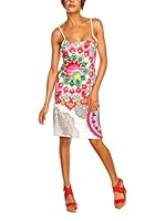 Spring Style Vestido Daisy (Fucsia / Marfil)