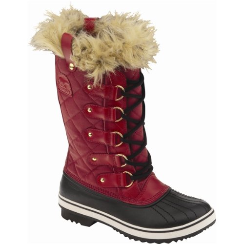 Sorel Womens TofinoChili Pepper-Black7.5 (Medium) US
