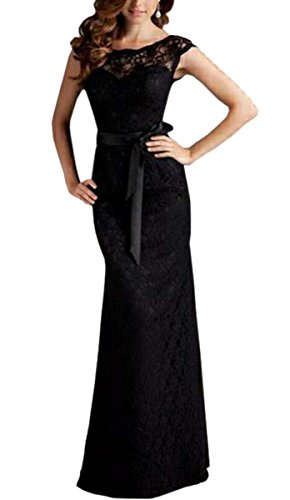 FORTRIC Women Elegant Halter Lace Wedding Bridesmaid Maxi Formal Dress