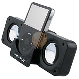 INSTEN Folding Stereo Speaker - Black