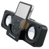 INSTEN Folding Stereo Speaker - Black