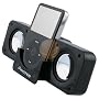 INSTEN Folding Stereo Speaker - Black
