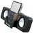 INSTEN Folding Stereo Speaker - Black