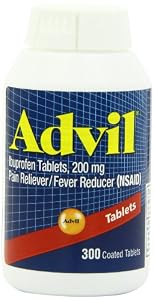 Advil Tablets ( Ibuprofen ), 200 mg, 300 Coated Tablets