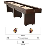 12' Atlanta Thrashers Logo Shuffleboard in Cinnamon