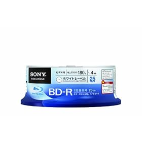 Sony Blu-ray Disc 25 Spindle - 25GB 4X BD-R - 2010