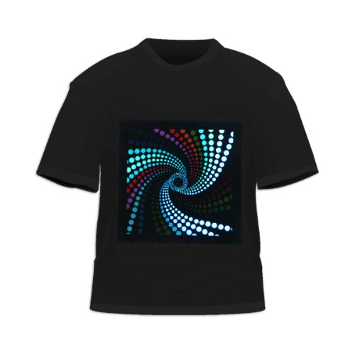 HDE Men's Sound-Activated LED T-Shirt