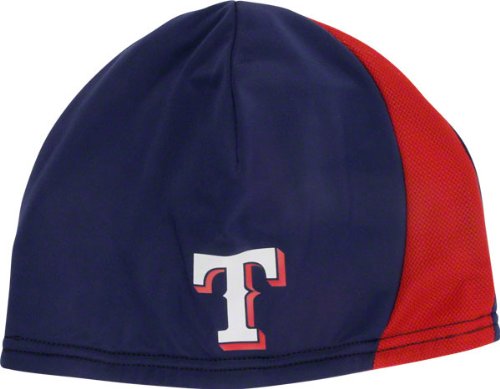 Texas Rangers New Era Blue AC Performance Therma Base On Field Knit Hat