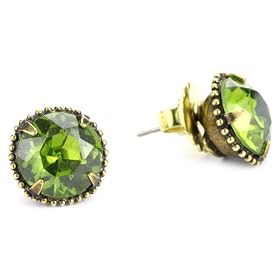 Sorrelli Meadow Mist Elegant Jackie Antique Gold-Tone Stud Ea