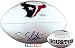Steve Slaton Autographed/Hand Signed Houston Texans Logo Football