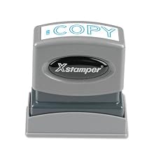SHACHIHATA INC Copy Pre-inked Stamp, 1/2 x 1-5/8 Inches Impression, Blue Ink (XST1006)