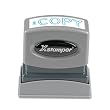 Xstamper One-Color Title Message Stamp, "Copy, " Pre-Inked/Re-Inkable, Blue (1006)
