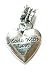 Tibetan Silver Charm Heart Shaped