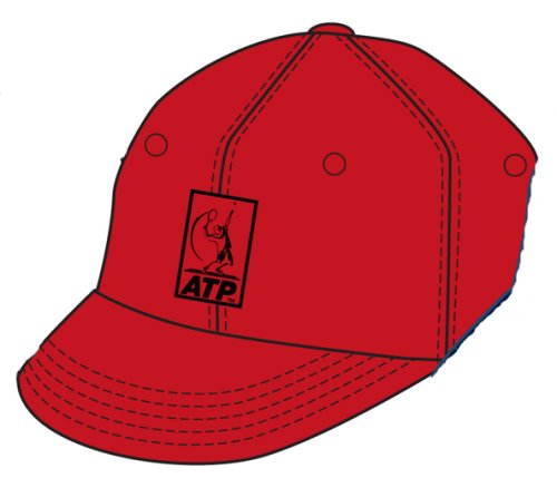Lotto Tenniscap ATP Tour, Herren, flame/black