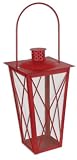 Sunset Vista Designs Garden Rainbows Collection Lantern, Red, Large