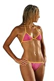 Bubble Gum Brazilian Tie (Yellow Pink) Bikini