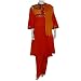 Shalwar Kamiz Printed Embroidered Cotton Dress Size L (slk366)