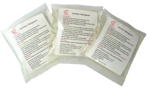 NeneSupply 3 Count 5-oz Ice Packs / Cooler. Ideal for Breastmilk Storage. Use with NeneSupply Cooler Bags