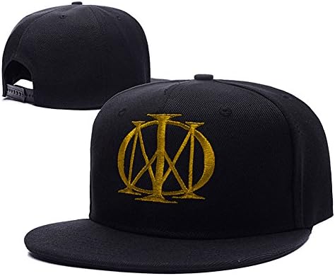Dream Theater Band Logo Adjustable Snapback Caps Embroidery Hats - Black/Gold