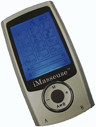 iMasseuse MAX 12 Mode FDA 510k Cleared Portable Electronic Muscle Stimulator TENS Unit. Drug Free, Pain Relieving Massager.