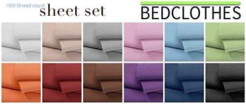 Bed Sheets 1800 Thread Count 6 piece Gray Queen set