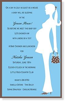 Blue Bliss Shower Invitation - 10 count - Printable