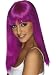 Glamourama - Adult Fancy Dress Wig - Neon Purple