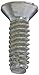Steel Thread Cutting Screw, Zinc Plated, 82 Degree Flat Head, Phillips Drive, Type F, #4-40 Thread Size, 3/8