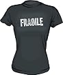 FRAGILE STAMP Distressed Style Logo Women's Tee Shirt in 6 Colors Small thru XXL