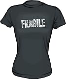 FRAGILE STAMP Distressed Style Logo Women's Tee Shirt in 6 Colors Small thru XXL