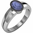 14K White Gold Iolite Ring