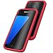 Samsung Galaxy S7 Case, RhinoShield [CrashGuard] 11 ft Shock Absorption [High Durability] Best Ultra Thin Hybrid Bumper Frame Case with Lifetime Warranty. Slim Heavy Duty Impact Protection - Red
