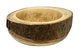 Lipper International 8-Inch Mango Wood Bark Bowl
