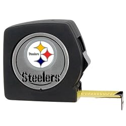 Pittsburgh Steelers 25" Black Tape Measure NFL Football