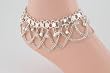 Silver Anklet with Bells and Swags