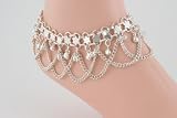 Silver Anklet with Bells and Swags