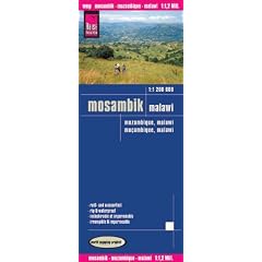 Mosambik. Malawi 1 : 1 200 000: Kartenbild 2seitig, klassifiziertes Stra�ennetz, Ortsindex, GPS-tauglich, wasserfest impr�gniert, Spezialpapier Polyart