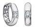 Diamond Huggie Hoop Earrings 1/7 ctw in White Gold