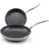Earth Pan Stainless Steel 9" and 11" Skillet Twin Pack