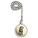 GRAPHICS & MORE Chocolate Lab Labrador Puppy Dog Crown Necklace Ceiling Fan and Light Pull Chain