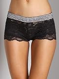 Foxers Lace Boxer Black