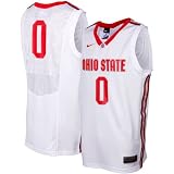 Ohio State Buckeyes #0 Nike Youth Replica Basketball Jersey (Large, White)