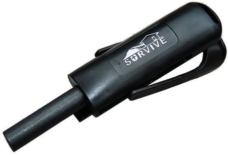 SURVIVE One Hand Magnesium Flint Fire Starter Kit Outdoor Survival Lighter (Onehand Flint)