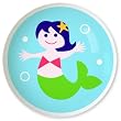 Mermaids Blue Mermaid Knob by Olive Kids
