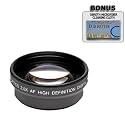 2x Digital Telephoto Professional Series Lens + DB ROTH Micro Fiber Cloth For The Canon Powershot A570, A580, A590 Digital Cameras