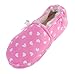 LA PLAGE Girl's Cute Soft Cotton Slippers with Loving Heart